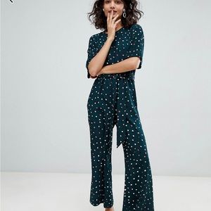 MONKI ASOS dark green jumpsuit